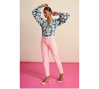 POM Amsterdam Jeans - Elli Straight Blooming Pink Talla: 34 | Vaqueros Pitillo Outlet | Mujer | Rosa