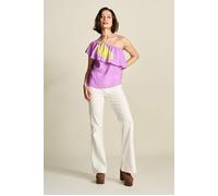 POM Amsterdam Jeans - Kate Flare Blooming Ecru Beige Talla: 42 | Outlet | Mujer | Marrón