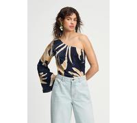 POM Amsterdam Top - One Shoulder Artisan Sand Talla: 34 | Blusas Outlet | Mujer | Marrón