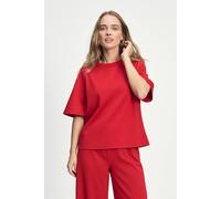 POM Amsterdam Top - Scarlet Red Summer Talla: 36 | Camisetas de Seda Outlet | Mujer | Rojo