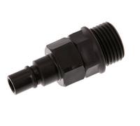 POM DN 7.2 Tapón de acoplamiento G 1/2 pulgadas rosca macho doble cierre