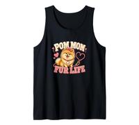 Pom Mom Fur Life Funny Pomerania Dog Camiseta sin Mangas