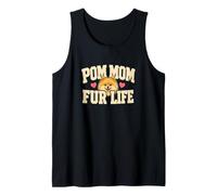 Pom Mom Fur Life Funny Pomerania Dog Camiseta sin Mangas
