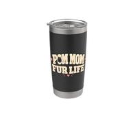 Pom Mom Fur Life Funny Pomerania Dog Vaso térmico de acero inoxidable de doble pared