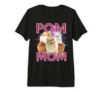 Pom Mom Pomerania, Perro Pirata Retro Camiseta Premium