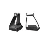 Pom Plastic Stirrups Western Horse Riding Safety Saddle Trail Black Cushioned Foam Foot Pad-hy