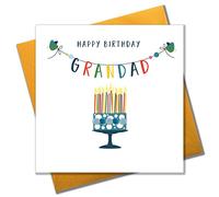 Pom Pom "Happy Birthday, tarjeta de felicitación de Grandad"