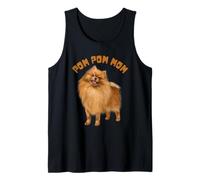 POM POM MOM - Lindo amante de los perros Pomerania Camiseta sin Mangas