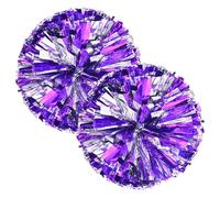 Pom Poms Cheerleading - 25 Cm Shiny Squad Pompoms, Dance Accessories, Vibrant Performance Gear | Energetic Cheer Costume Props Perfect Party Sports Events Girls Rhythm Show Team Support Enthu