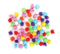 Pom Poms Empaquetado 15Mm Felpa Pom Pom Poms de Seda Brillante Decoración de Ropa Color Mezclado Seda Brillante 1000 Piezas Mini Color de Seda Atuendo Ropa Pom Poms