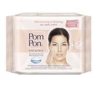 Pom Pon ALL SKIN Toallitas Desmaquillantes para Rostro y Ojos, con Ingredientes Naturales, Hidratantes y Relajantes, 20 unidades