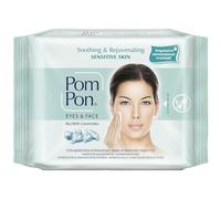 Pom Pon SENSITIVE Toallitas Desmaquillantes para Piel Sensible, con Ingredientes Naturales, Calmantes y Regenerantes, 20 unidades