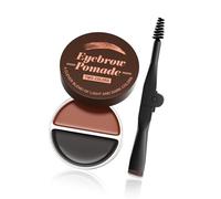 Pomada de cejas 2 en 1 de dos colores con brocha de maquillaje natural para todo tipo de piel y tonos