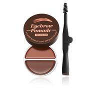 Pomada de cejas 2 en 1 de dos colores con pincel altamente pigmentado para maquillaje