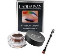 Pomada de cejas resistente al agua con pincel de larga duración para cejas, color morado