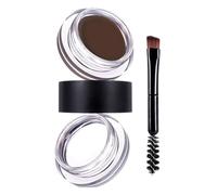 Pomada para cejas de maquillaje, crema para cejas con pincel, cosméticos de larga duración altamente pigmentados para escenarios, viajes, bodas