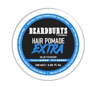 Pomada para hombre Beardburys Extreme Hold para peinado y acabado, cera capilar extra firme, fijación fuerte y alto brillo, a base de agua, fácil de lavar, aporta volumen, 100 ml