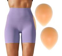 POMAMZ Almohadillas adhesivas de silicona para glúteos, Beige, L, 1 Par