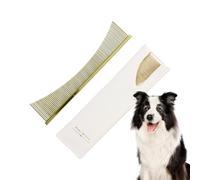 Pomba de pulgas, peine para perros - Peine de aseo para perros profesionales | Herramientas de dematting para mascotas multifuncionales para razas de pelo largo cachorros de piel sensible