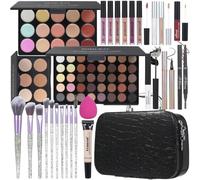 pomcral - Juego de maquillaje todo en uno, juego completo de maquillaje para mujer, incluye paleta de sombras de ojos de 40 colores, brillo de labios líquido