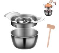 Pomegranate Deseeder Tool, Pomegranate Peeler Set with Bowl & Wooden Hammer for Easy Fruit Opening and Deseeding for Easy Fruit Opening and Deseeding