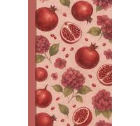 Pomegranate & Hydrangea Notebook: Elegant Watercolor Journal with Pomegranates and Burgundy Flowers - 120 Graph Pages for Notes, Sketches, and Everyday Inspiration