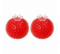 Pomegranate Squishy Stress Ball Toy - Crunchy Fidget Sensory Ball for Adults, Soft Squeeze Anxiety Relief Toy, Portable Tactile Stress Relief Squishy, Non-Toxic Sensory Fidget Toy(2pcs)