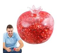 Pomegranate Stress Balls, Simulation Fruit Fidget Toy, High Resilience Rebound Ball, Shapeable Hand Squeeze Gadget, Ideal for Kids, Teens, Adults, Office, School, Support, Discomfort Ease Use