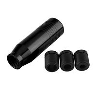 Pomello cambio manuale universale leva cambio in lega di alluminio EVGATSAUTO pomello auto(Nero)