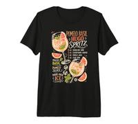 Pomelo Basil Hugo Spritz Receta De Cóctel Bebida De Vino Camiseta Premium