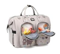 Pomelo Best Bolso Cambiador Bebé de Pañales, Gran Capacidad de bolso, Impermeable, con 2 Ganchos Carrito de Bebé y Cambiador portatil de pañales