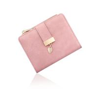 Pomelo Best Cartera pequeña para mujer, piel sintética, con bloqueo RFID, 8 ranuras para tarjetas, 2 ventanas para identificación, monedero con cremallera