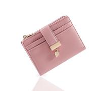 Pomelo Best Monedero pequeño para mujer - pequeño monedero RFID con bolsillo para monedas y cierre de botón - mini monedero de formato corto para mujer, Rosa sucio, S, Contemporáneo