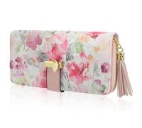 Pomelo Best Monederos Mujer Cartera de Mujer de Gran Capacidad de Cuero de Mujer con RFID Bloqueo Bolsos Largo de Mujer con Cremallera de Bolsillo
