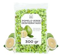Pomelo Verde Deshidratado con Azucar 300 gr - Pomelo Verde Seco Cortado en Dados - Fruta Deshidratada - Ideal para Infusiones y Snacks - Sin Gluten (300 gr, Pomelo Verde)
