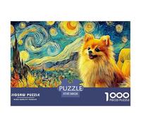 Pomerania de Noche Estrellada Rompecabezas para Adultos Un Desafío De Alta Definición para La Mente Excelencia para El Público Adulto (A Partir De 14 Años) 38x26cm/1000pcs