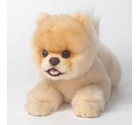 Pomerania - Perro de peluche de 16 pulgadas, cachorro de peluche realista, bonito regalo para niñas y niños con caja