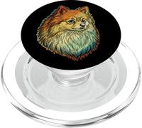 Pomerania Retro Fumando Cigarrillo Divertido Perro Meme PopSockets PopGrip para MagSafe