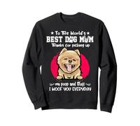 Pomeranian Best Dog Mom Dogs Lovers Funny Mothers Day Sudadera