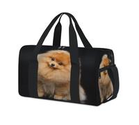 Pomeranian Dog - Bolsa de lona deportiva para fin de semana o de noche, informal, viajes, gimnasio, para niños, niñas, niños, mujeres y hombres