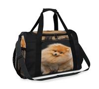 Pomeranian Dog - Bonita bolsa de viaje para niñas, niños, mujeres, hombres, perros, fin de semana, bolsa de noche, bolsa de hombro para viajes, deportes, gimnasio