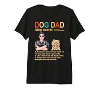 Pomeranian Dog Dad Definition For Daddy Funny Fathers Day Camiseta Premium