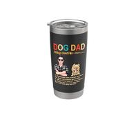 Pomeranian Dog Dad Definition For Daddy Funny Fathers Day Vaso térmico de acero inoxidable de doble pared