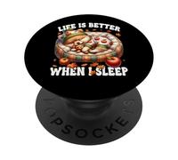 Pomeranian Dog For Fall Women Like Pom Mom Cute Autumn Sleep PopSockets PopGrip Adhesivo