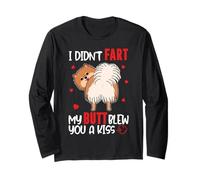 Pomeranian I Didn’t Fart My Butt Blew You A Kiss Funny Dog Manga Larga
