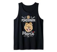 Pomeranian Mama Dog Lover Puppy Dog Mom Funny Mothers Day Camiseta sin Mangas