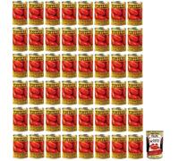 Pomilia Pomodori Pelati - Tomates pelados (48 unidades, 100% tomates italianos, lata de 400 g + lata de 400 g)