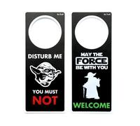POMING Cartel de NO Molestar para puertas Disturb Me You Must Not - May the Force be with You Welcome. Ideal para Oficina, habitación o estudio