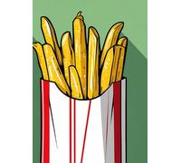 Pommes Love - Lustiges Notizbuch für Fast-Food-Fans: Witziges Journal mit 100 leeren Seiten für Notizen, Skizzen und kreative Ideen - Perfektes Geschenk für Pommes-Liebhaber und Foodies