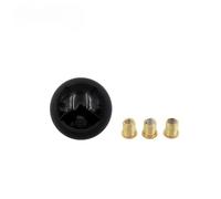 Pomo acrílico ligero para palanca de cambios de forma redonda para vehículos de transmisión manual con estilo de carreras y opciones de adaptador de rosca (SK107 - negro)